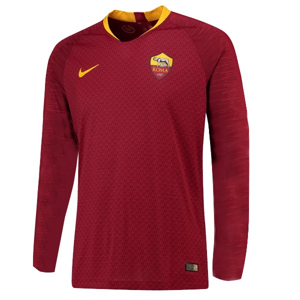 Maillot Football AS Roma Domicile ML 2018-19 Rouge